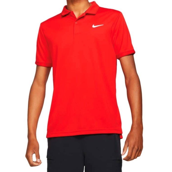 Nike Court Dri Fit Victory Polo Unvred/white